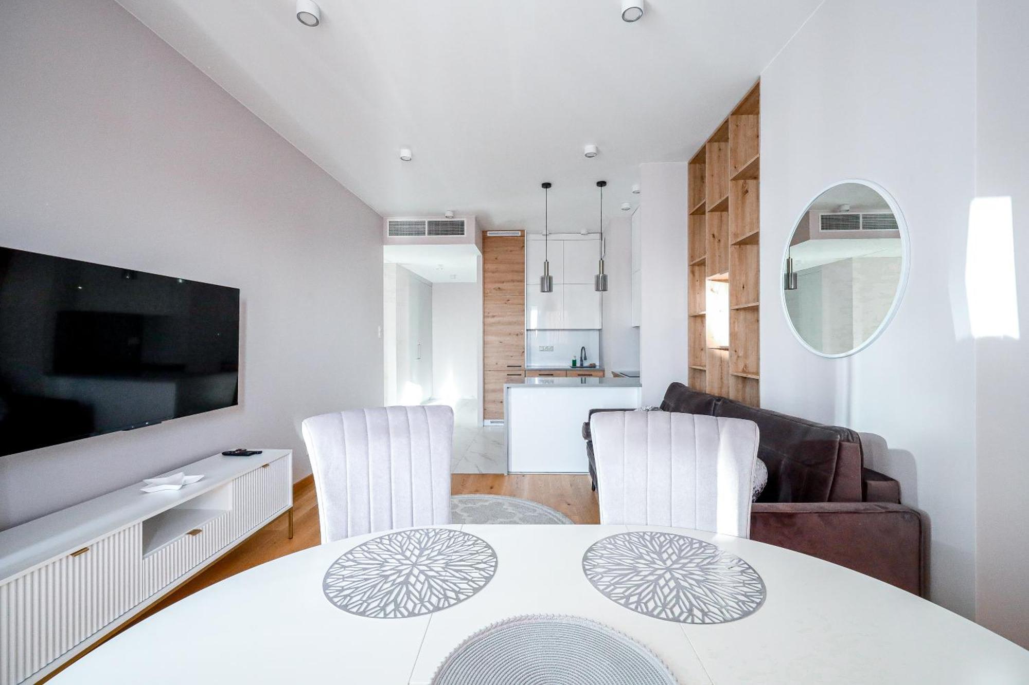 Kasprzaka 29 Wola Tower 3 Rooms, 80M2 16Th Floor, Free Garage By Perfect Apart Warschau Buitenkant foto
